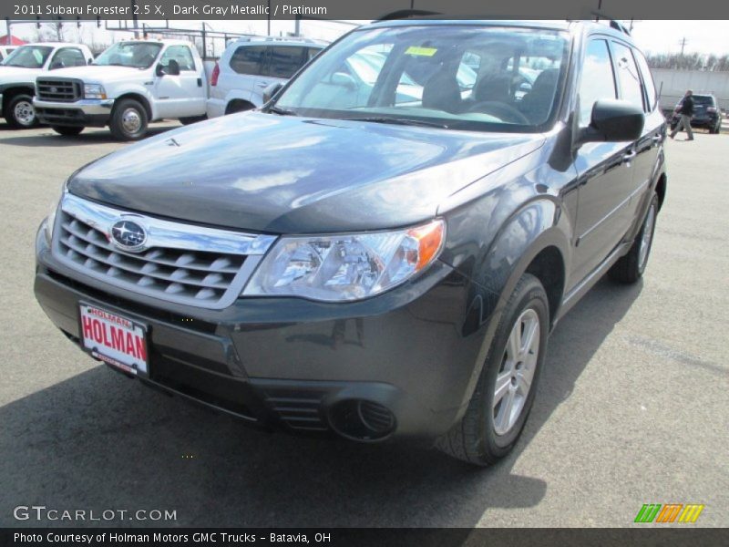 Dark Gray Metallic / Platinum 2011 Subaru Forester 2.5 X
