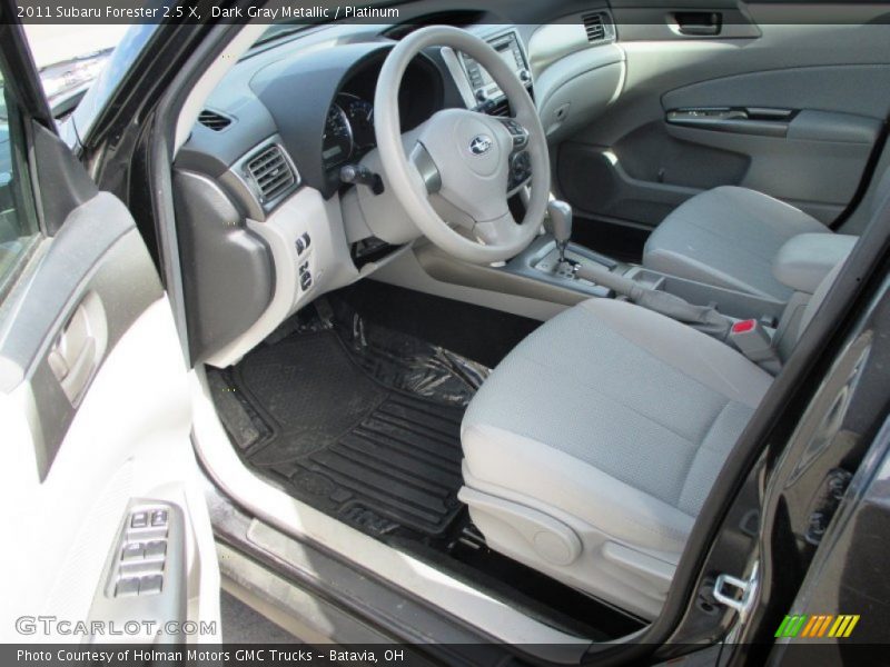 Dark Gray Metallic / Platinum 2011 Subaru Forester 2.5 X