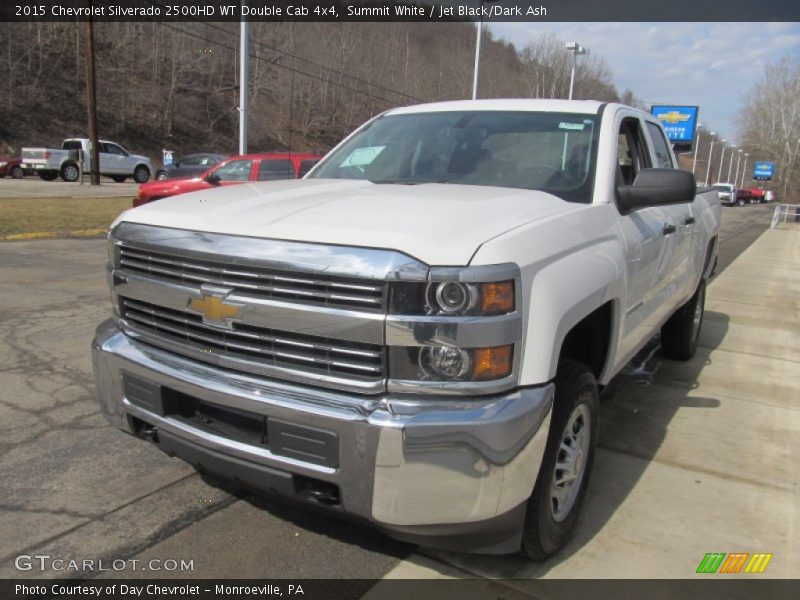 Summit White / Jet Black/Dark Ash 2015 Chevrolet Silverado 2500HD WT Double Cab 4x4