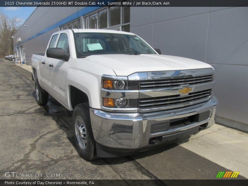 Summit White / Jet Black/Dark Ash 2015 Chevrolet Silverado 2500HD WT Double Cab 4x4
