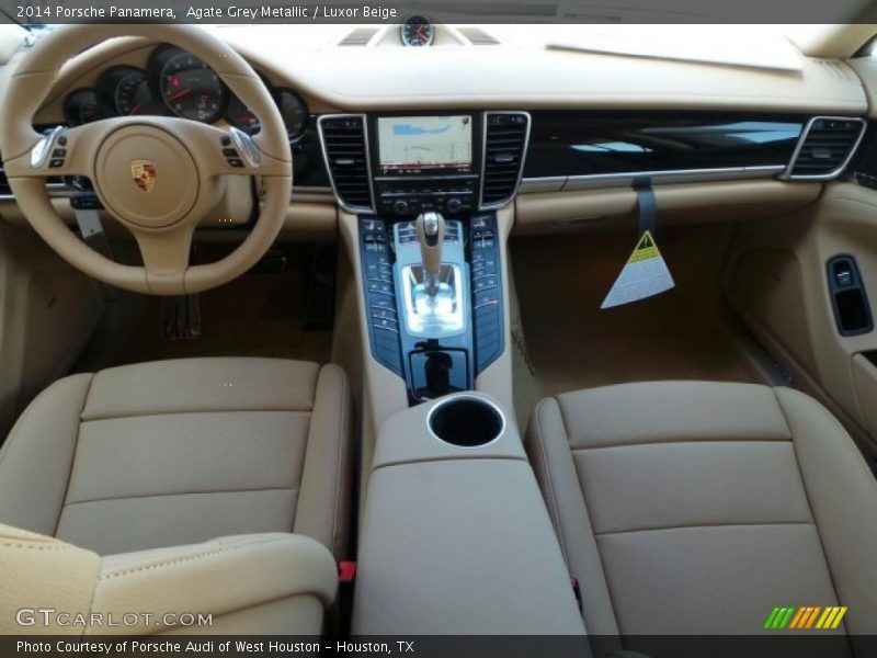 Agate Grey Metallic / Luxor Beige 2014 Porsche Panamera