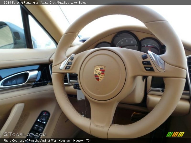 Agate Grey Metallic / Luxor Beige 2014 Porsche Panamera