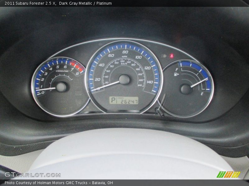 Dark Gray Metallic / Platinum 2011 Subaru Forester 2.5 X