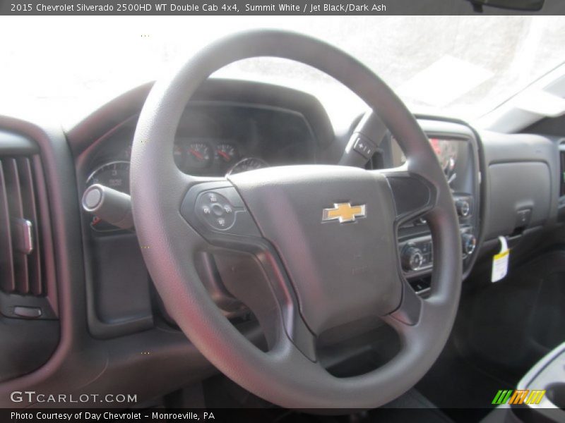 Summit White / Jet Black/Dark Ash 2015 Chevrolet Silverado 2500HD WT Double Cab 4x4