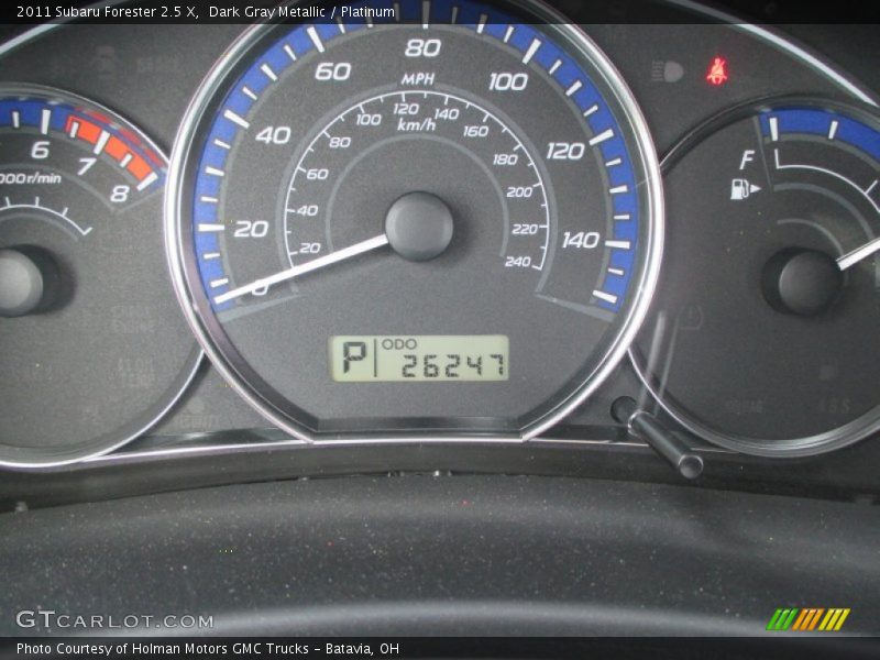 Dark Gray Metallic / Platinum 2011 Subaru Forester 2.5 X