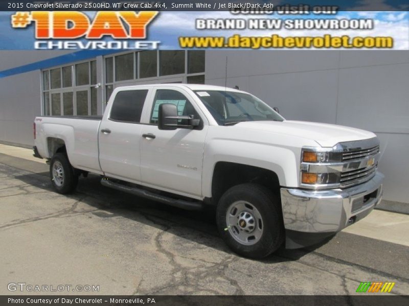 Summit White / Jet Black/Dark Ash 2015 Chevrolet Silverado 2500HD WT Crew Cab 4x4