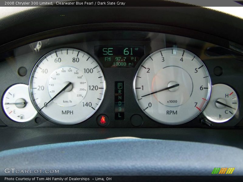 Clearwater Blue Pearl / Dark Slate Gray 2008 Chrysler 300 Limited