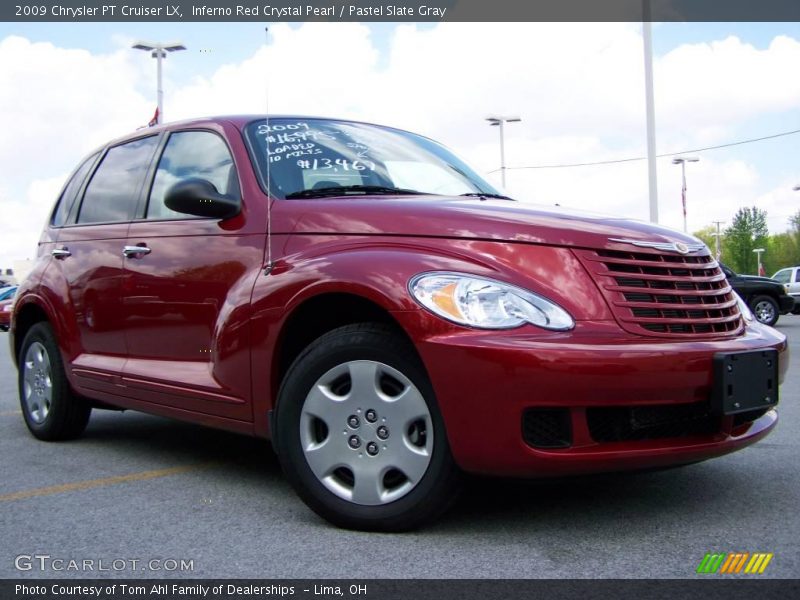 Inferno Red Crystal Pearl / Pastel Slate Gray 2009 Chrysler PT Cruiser LX