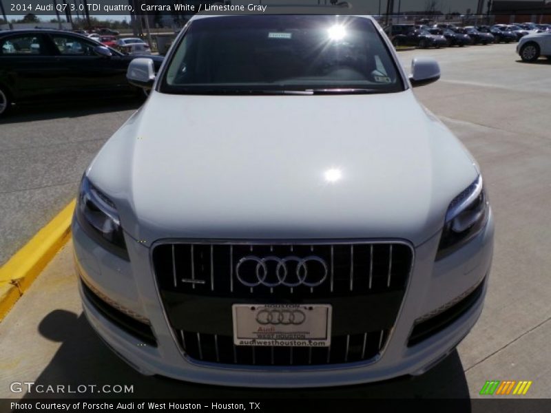 Carrara White / Limestone Gray 2014 Audi Q7 3.0 TDI quattro