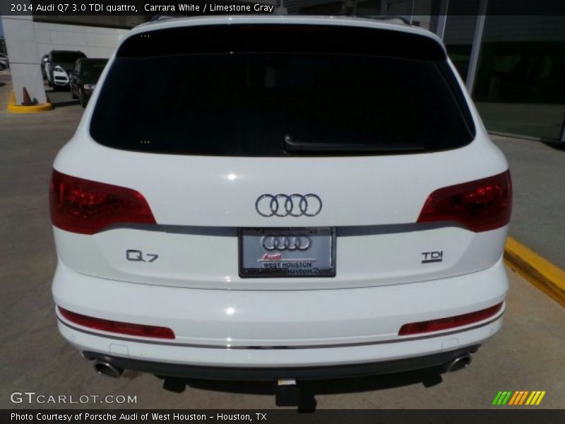 Carrara White / Limestone Gray 2014 Audi Q7 3.0 TDI quattro