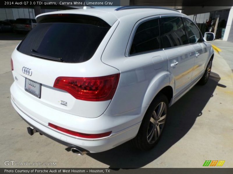 Carrara White / Limestone Gray 2014 Audi Q7 3.0 TDI quattro