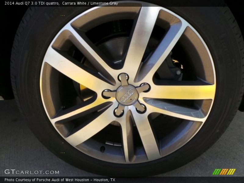 Carrara White / Limestone Gray 2014 Audi Q7 3.0 TDI quattro