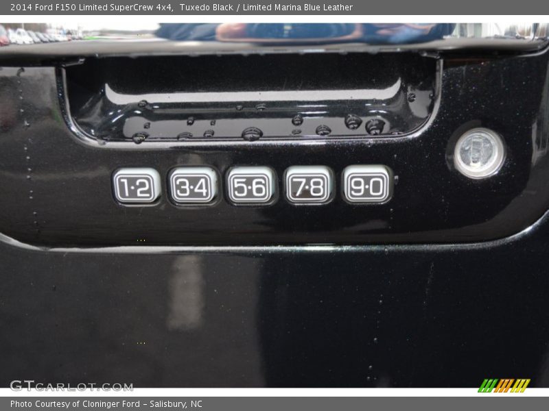 Tuxedo Black / Limited Marina Blue Leather 2014 Ford F150 Limited SuperCrew 4x4