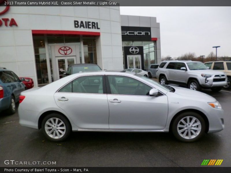 Classic Silver Metallic / Light Gray 2013 Toyota Camry Hybrid XLE