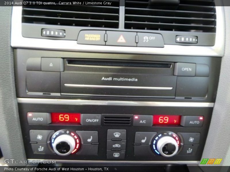 Carrara White / Limestone Gray 2014 Audi Q7 3.0 TDI quattro