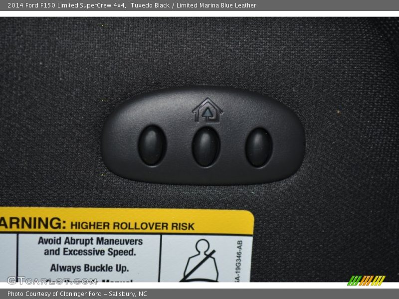 Tuxedo Black / Limited Marina Blue Leather 2014 Ford F150 Limited SuperCrew 4x4