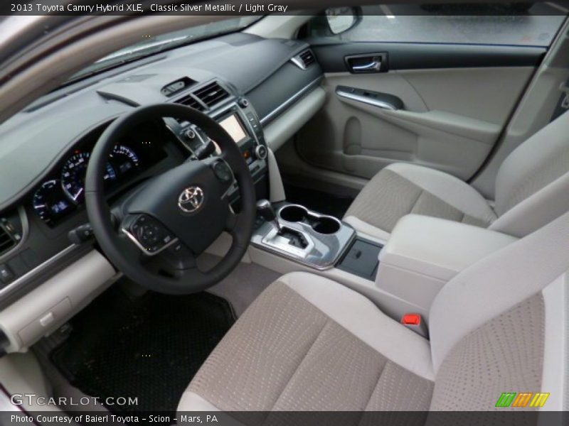 Classic Silver Metallic / Light Gray 2013 Toyota Camry Hybrid XLE