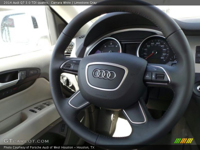Carrara White / Limestone Gray 2014 Audi Q7 3.0 TDI quattro