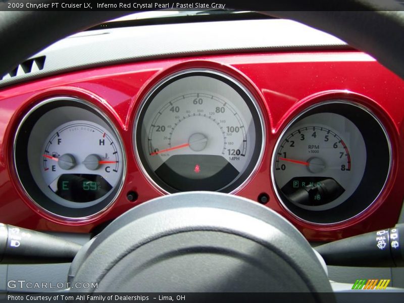 Inferno Red Crystal Pearl / Pastel Slate Gray 2009 Chrysler PT Cruiser LX