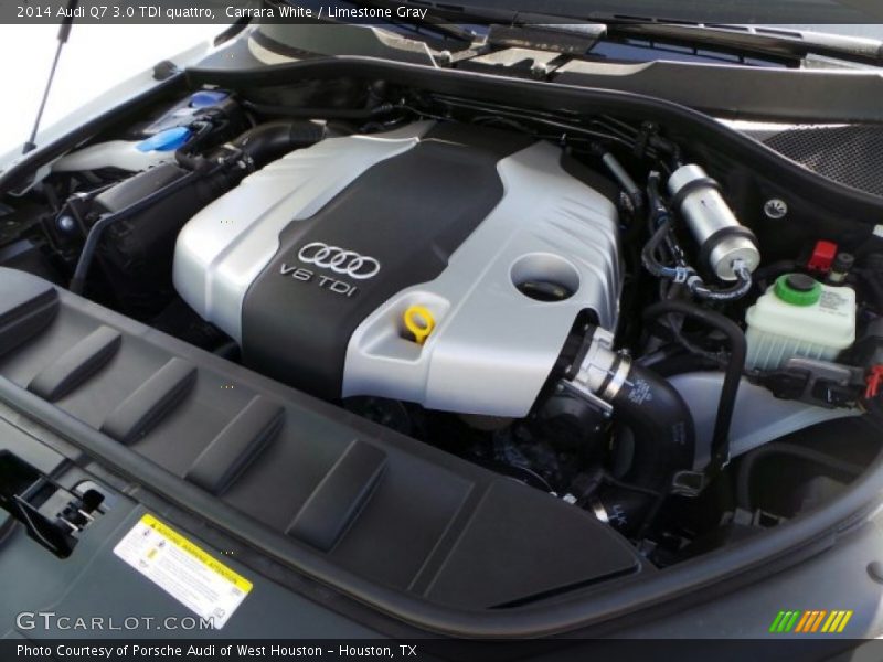 Carrara White / Limestone Gray 2014 Audi Q7 3.0 TDI quattro