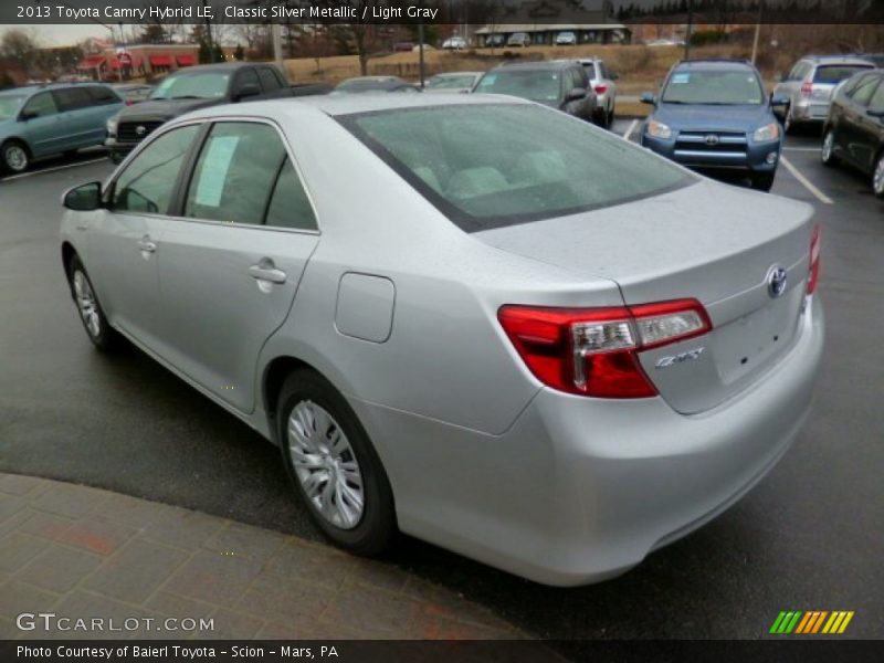 Classic Silver Metallic / Light Gray 2013 Toyota Camry Hybrid LE