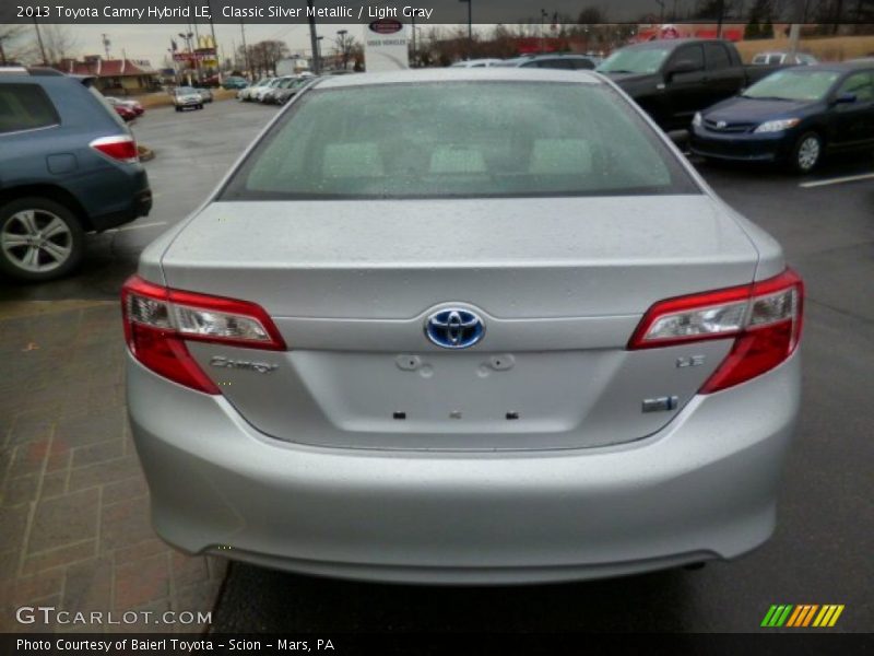Classic Silver Metallic / Light Gray 2013 Toyota Camry Hybrid LE