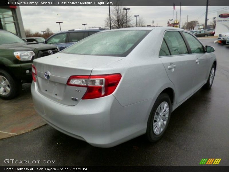 Classic Silver Metallic / Light Gray 2013 Toyota Camry Hybrid LE
