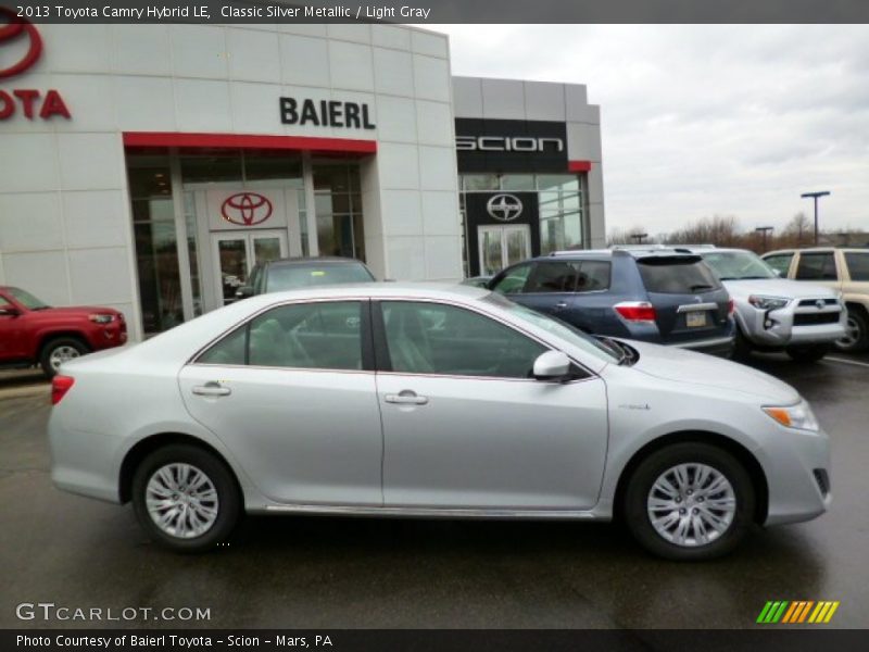 Classic Silver Metallic / Light Gray 2013 Toyota Camry Hybrid LE