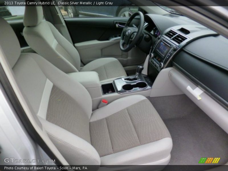Classic Silver Metallic / Light Gray 2013 Toyota Camry Hybrid LE
