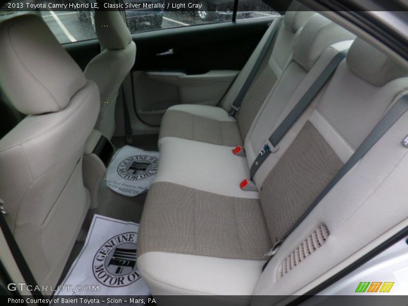Classic Silver Metallic / Light Gray 2013 Toyota Camry Hybrid LE