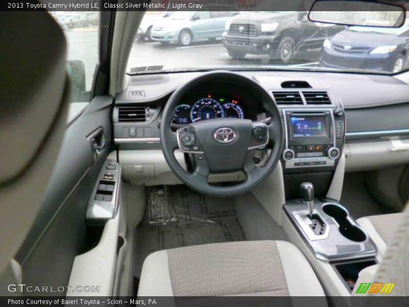 Classic Silver Metallic / Light Gray 2013 Toyota Camry Hybrid LE