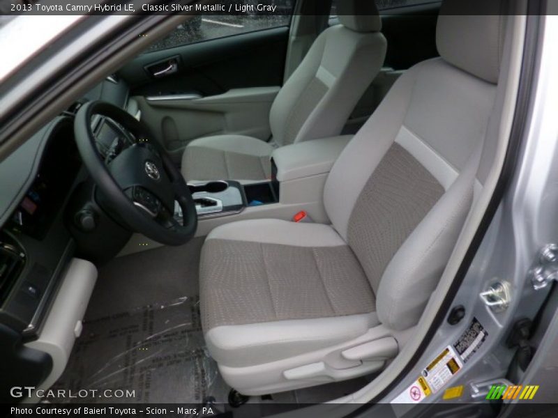 Classic Silver Metallic / Light Gray 2013 Toyota Camry Hybrid LE