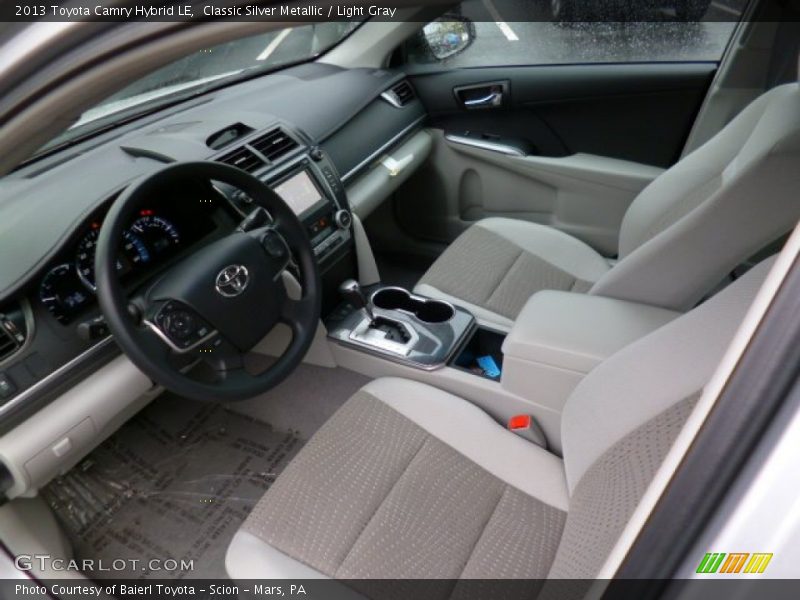 Classic Silver Metallic / Light Gray 2013 Toyota Camry Hybrid LE
