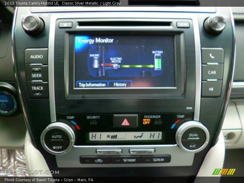Classic Silver Metallic / Light Gray 2013 Toyota Camry Hybrid LE