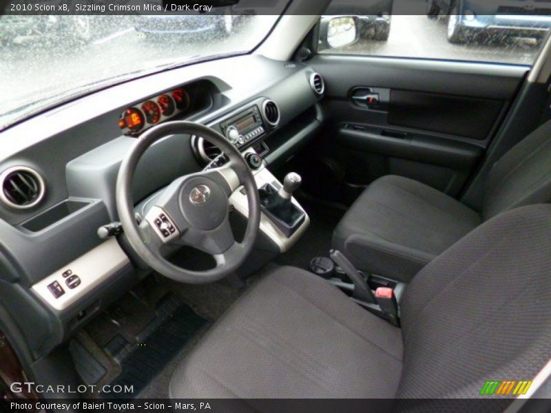 Sizzling Crimson Mica / Dark Gray 2010 Scion xB