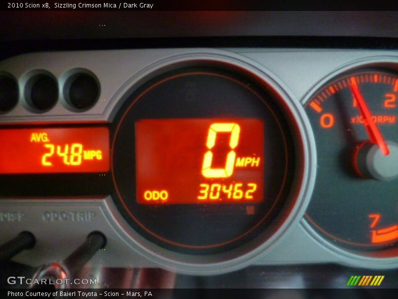 Sizzling Crimson Mica / Dark Gray 2010 Scion xB