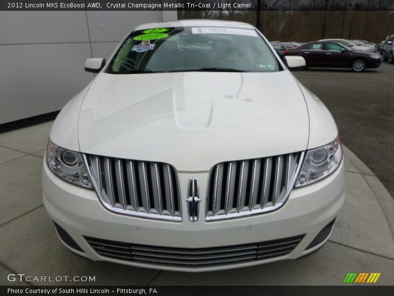 Crystal Champagne Metallic Tri-Coat / Light Camel 2012 Lincoln MKS EcoBoost AWD