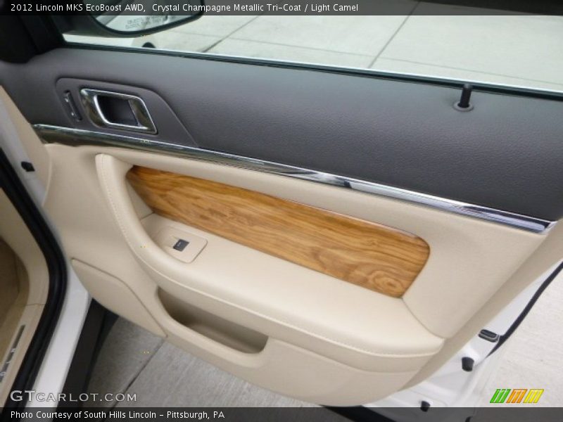Crystal Champagne Metallic Tri-Coat / Light Camel 2012 Lincoln MKS EcoBoost AWD