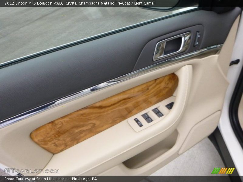 Crystal Champagne Metallic Tri-Coat / Light Camel 2012 Lincoln MKS EcoBoost AWD