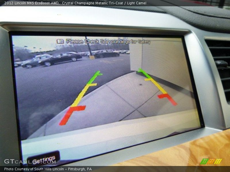 Crystal Champagne Metallic Tri-Coat / Light Camel 2012 Lincoln MKS EcoBoost AWD