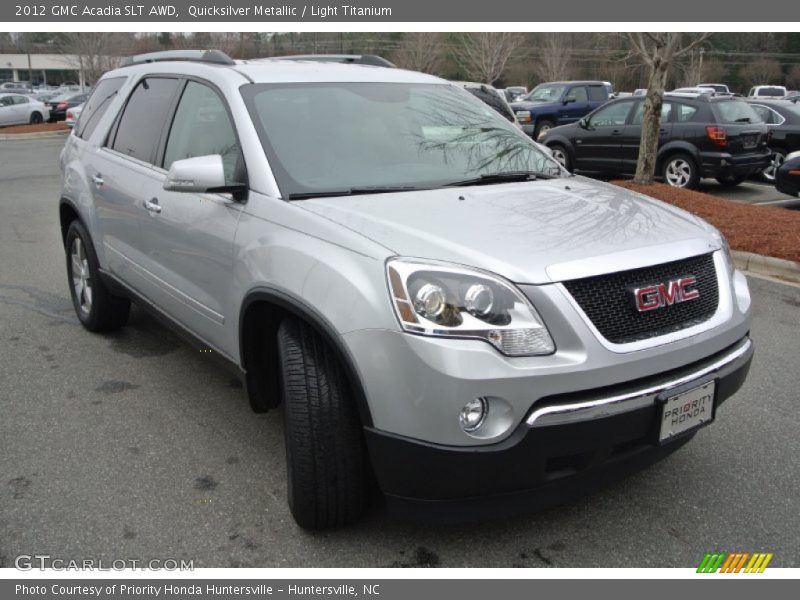 Quicksilver Metallic / Light Titanium 2012 GMC Acadia SLT AWD