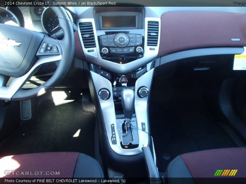Summit White / Jet Black/Sport Red 2014 Chevrolet Cruze LT