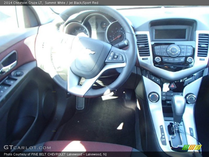 Summit White / Jet Black/Sport Red 2014 Chevrolet Cruze LT
