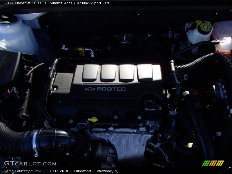 Summit White / Jet Black/Sport Red 2014 Chevrolet Cruze LT