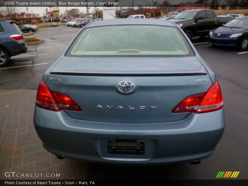 Blue Mirage Metallic / Ivory Beige 2008 Toyota Avalon Limited