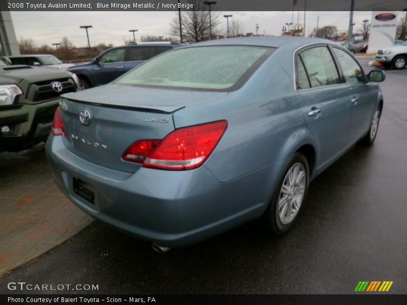 Blue Mirage Metallic / Ivory Beige 2008 Toyota Avalon Limited