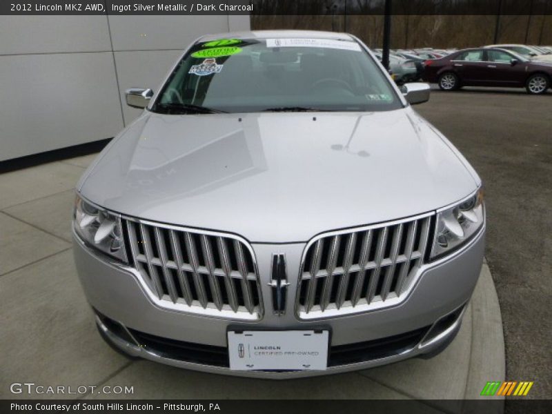 Ingot Silver Metallic / Dark Charcoal 2012 Lincoln MKZ AWD