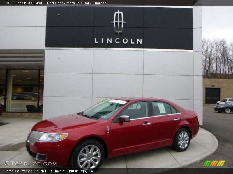 Red Candy Metallic / Dark Charcoal 2011 Lincoln MKZ AWD