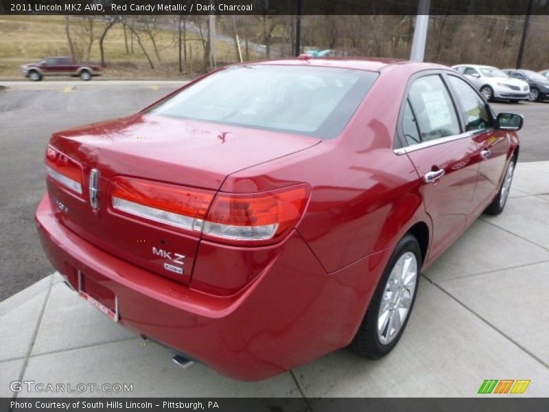 Red Candy Metallic / Dark Charcoal 2011 Lincoln MKZ AWD