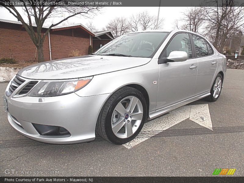 Diamond Silver Metallic / Black 2011 Saab 9-3 2.0T Sport Sedan